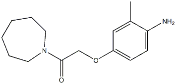 2-(4-amino-3-methylphenoxy)-1-(azepan-1-yl)ethan-1-one Struktur