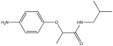 2-(4-aminophenoxy)-N-(2-methylpropyl)propanamide Struktur