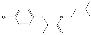 2-(4-aminophenoxy)-N-(3-methylbutyl)propanamide Struktur