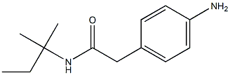 2-(4-aminophenyl)-N-(1,1-dimethylpropyl)acetamide Struktur