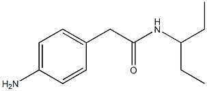 2-(4-aminophenyl)-N-(1-ethylpropyl)acetamide Struktur