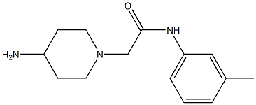 2-(4-aminopiperidin-1-yl)-N-(3-methylphenyl)acetamide Struktur