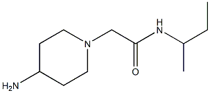 2-(4-aminopiperidin-1-yl)-N-(sec-butyl)acetamide Struktur