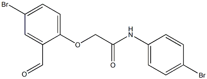 2-(4-bromo-2-formylphenoxy)-N-(4-bromophenyl)acetamide Struktur