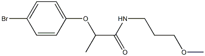 2-(4-bromophenoxy)-N-(3-methoxypropyl)propanamide Struktur