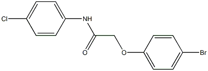 2-(4-bromophenoxy)-N-(4-chlorophenyl)acetamide Struktur