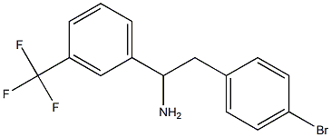 2-(4-bromophenyl)-1-[3-(trifluoromethyl)phenyl]ethan-1-amine Struktur