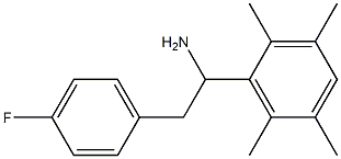 2-(4-fluorophenyl)-1-(2,3,5,6-tetramethylphenyl)ethan-1-amine Struktur