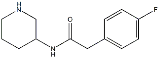 2-(4-fluorophenyl)-N-(piperidin-3-yl)acetamide Struktur