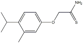 2-(4-isopropyl-3-methylphenoxy)ethanethioamide Struktur