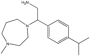 2-(4-methyl-1,4-diazepan-1-yl)-2-[4-(propan-2-yl)phenyl]ethan-1-amine Struktur