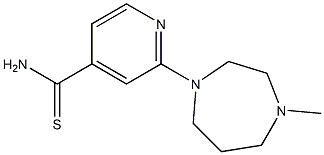 2-(4-methyl-1,4-diazepan-1-yl)pyridine-4-carbothioamide Struktur