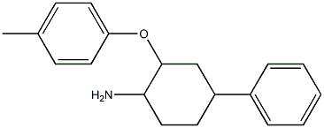 2-(4-methylphenoxy)-4-phenylcyclohexan-1-amine Struktur