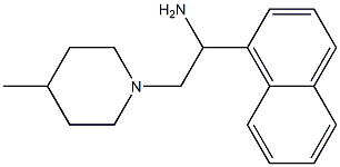 2-(4-methylpiperidin-1-yl)-1-(1-naphthyl)ethanamine Struktur