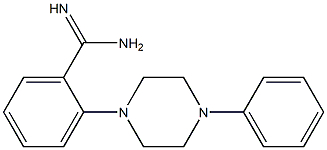 2-(4-phenylpiperazin-1-yl)benzene-1-carboximidamide Struktur