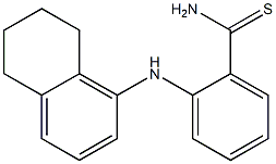 2-(5,6,7,8-tetrahydronaphthalen-1-ylamino)benzene-1-carbothioamide Struktur