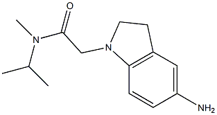 2-(5-amino-2,3-dihydro-1H-indol-1-yl)-N-methyl-N-(propan-2-yl)acetamide Struktur