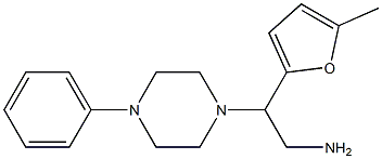 2-(5-methylfuran-2-yl)-2-(4-phenylpiperazin-1-yl)ethan-1-amine Struktur