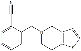 2-(6,7-dihydrothieno[3,2-c]pyridin-5(4H)-ylmethyl)benzonitrile Struktur