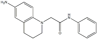 2-(6-amino-1,2,3,4-tetrahydroquinolin-1-yl)-N-phenylacetamide Struktur