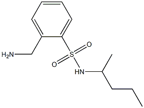 2-(aminomethyl)-N-(pentan-2-yl)benzene-1-sulfonamide Struktur