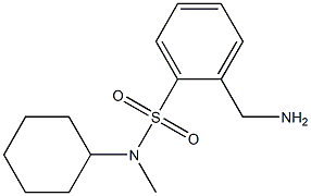 2-(aminomethyl)-N-cyclohexyl-N-methylbenzenesulfonamide Struktur