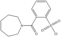 2-(azepan-1-ylcarbonyl)benzene-1-sulfonyl chloride Struktur