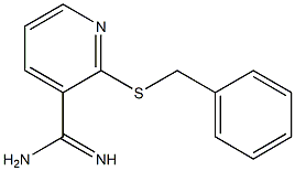 2-(benzylsulfanyl)pyridine-3-carboximidamide Struktur