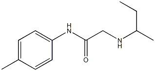 2-(butan-2-ylamino)-N-(4-methylphenyl)acetamide Struktur