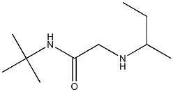 2-(butan-2-ylamino)-N-tert-butylacetamide Struktur