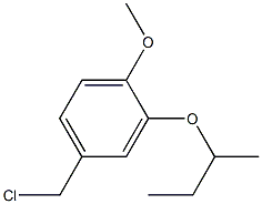 2-(butan-2-yloxy)-4-(chloromethyl)-1-methoxybenzene Struktur