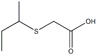 2-(butan-2-ylsulfanyl)acetic acid Struktur