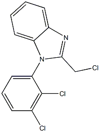 2-(chloromethyl)-1-(2,3-dichlorophenyl)-1H-1,3-benzodiazole Struktur