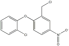 2-(chloromethyl)-1-(2-chlorophenoxy)-4-nitrobenzene Struktur