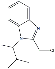 2-(chloromethyl)-1-(3-methylbutan-2-yl)-1H-1,3-benzodiazole Struktur