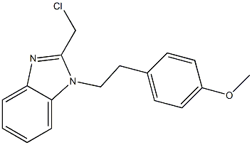 2-(chloromethyl)-1-[2-(4-methoxyphenyl)ethyl]-1H-1,3-benzodiazole Struktur