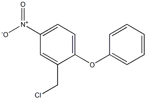 2-(chloromethyl)-4-nitro-1-phenoxybenzene Struktur