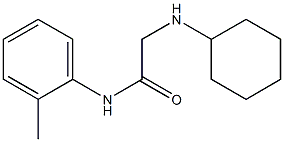 2-(cyclohexylamino)-N-(2-methylphenyl)acetamide Struktur