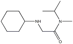 2-(cyclohexylamino)-N-methyl-N-(propan-2-yl)acetamide Struktur