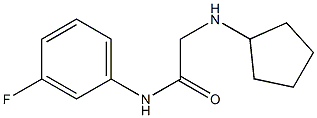 2-(cyclopentylamino)-N-(3-fluorophenyl)acetamide Struktur