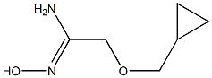 2-(cyclopropylmethoxy)-N'-hydroxyethanimidamide Struktur