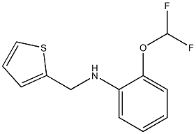 2-(difluoromethoxy)-N-(thiophen-2-ylmethyl)aniline Struktur