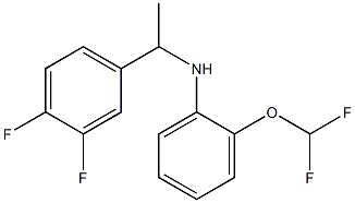 2-(difluoromethoxy)-N-[1-(3,4-difluorophenyl)ethyl]aniline Struktur