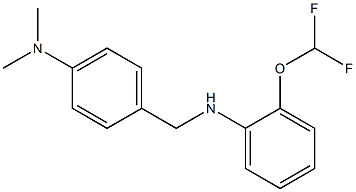 2-(difluoromethoxy)-N-{[4-(dimethylamino)phenyl]methyl}aniline Struktur