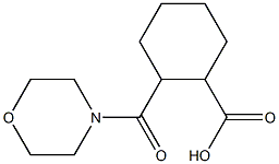 2-(morpholin-4-ylcarbonyl)cyclohexanecarboxylic acid Struktur