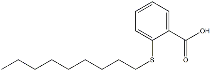 2-(nonylsulfanyl)benzoic acid Struktur