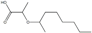 2-(octan-2-yloxy)propanoic acid Struktur