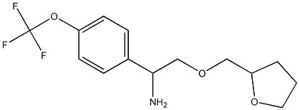 2-(oxolan-2-ylmethoxy)-1-[4-(trifluoromethoxy)phenyl]ethan-1-amine Struktur