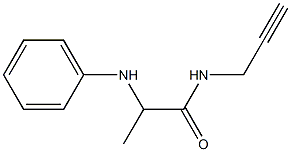 2-(phenylamino)-N-(prop-2-yn-1-yl)propanamide Struktur