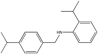 2-(propan-2-yl)-N-{[4-(propan-2-yl)phenyl]methyl}aniline Struktur